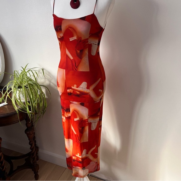 Tiger Mist Womens Maxi Bodycon Dress sz XS baddie - Picture 4 of 8